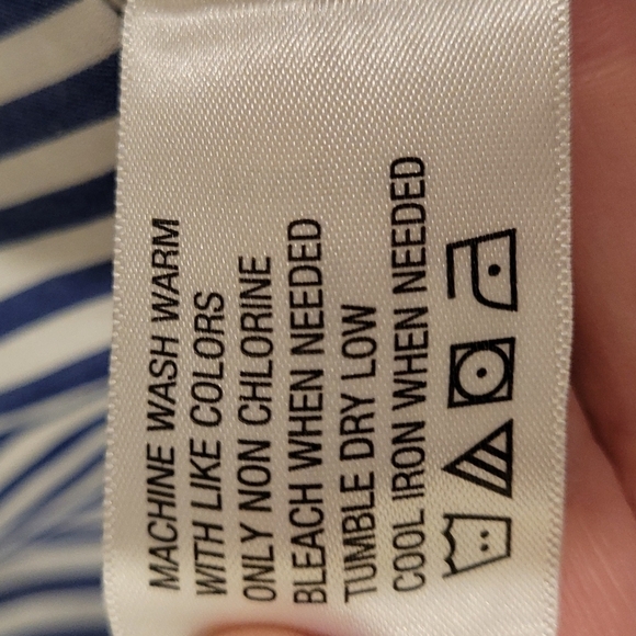 Nwt Orvis Button Up/Down Embroidered Striped Classic Women's Shirt Size 14 - Picture 5 of 10